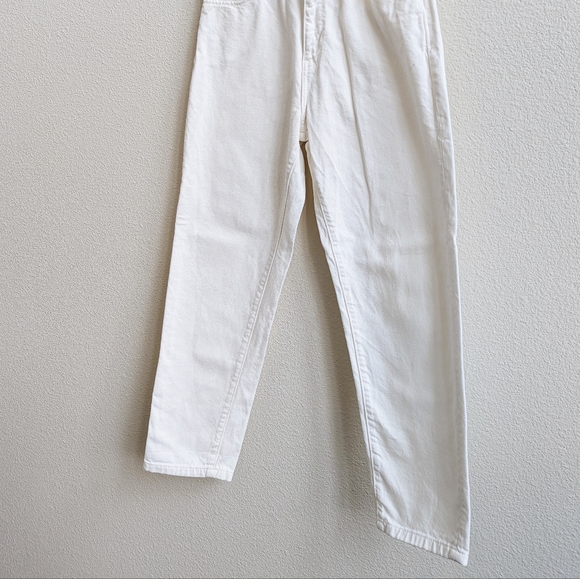 ZARA White High Waisted Jeans Sz 6 - Picture 3 of 5